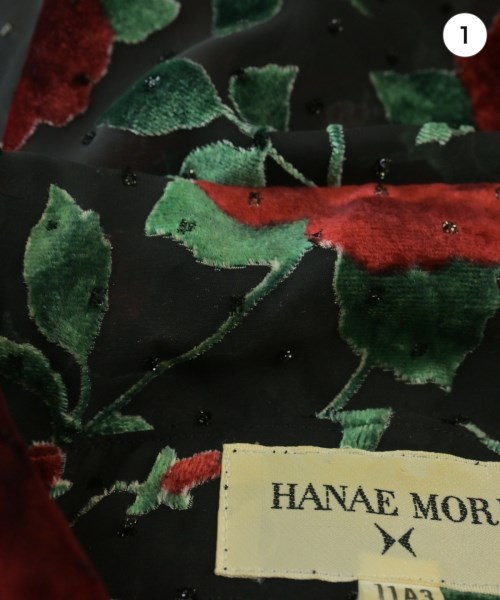 HANAE MORI（ハナエ　モリ）ブラウス 黒 サイズ:11A3(L位) レディース/2200651229036