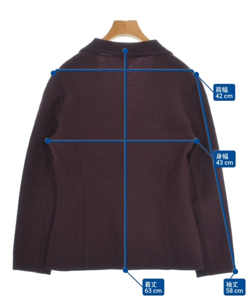 HANAE MORI（ハナエ　モリ）テーラードジャケット 赤 サイズ:38(S位) レディース/2200651220088