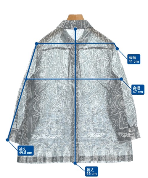 HANAE MORI（ハナエ　モリ）カジュアルシャツ グレー サイズ:40(M位) レディース/2200651220125