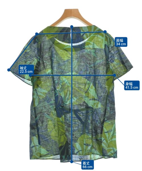 HANAE MORI（ハナエ　モリ）ブラウス 緑 サイズ:38(S位) レディース/2200651220132