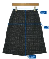 HANAE MORI（ハナエ　モリ）ひざ丈スカート 黒 サイズ:38(S位) レディース/2200703065025