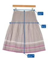 HANAE MORI（ハナエ　モリ）ひざ丈スカート 茶 サイズ:38(S位) レディース/2200725091026