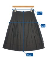 HANAE MORI（ハナエ　モリ）ひざ丈スカート 黒 サイズ:40(M位) レディース/2200686343011
