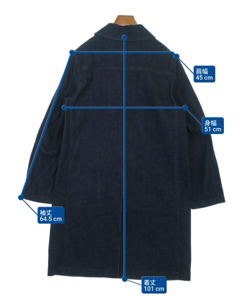 MACKINTOSH（マッキントッシュ）ステンカラーコート 紺 サイズ:38(M位) メンズ/2200637491402