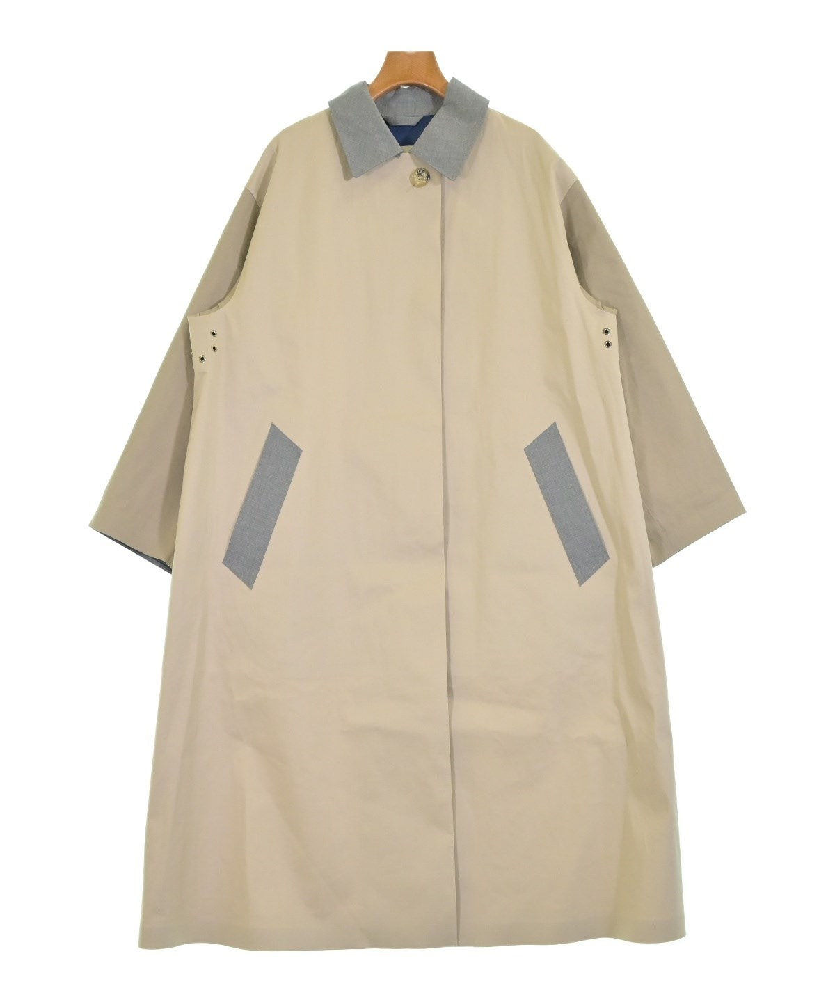 ハ*じ様 MACKINTOSH ステンカラーコート ベージュ サイズ38 マッキントッシュ MACKINTOSH MANCHESTER マンチェスター ステンカラー