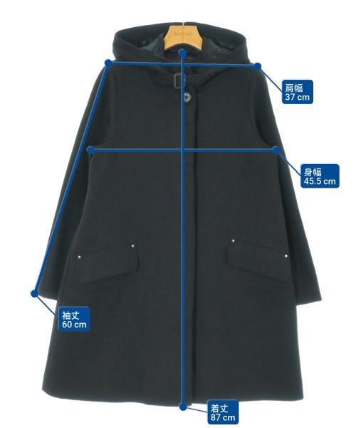 MACKINTOSH（マッキントッシュ）ステンカラーコート 黒 サイズ:34(XXS位) レディース/2200673148018