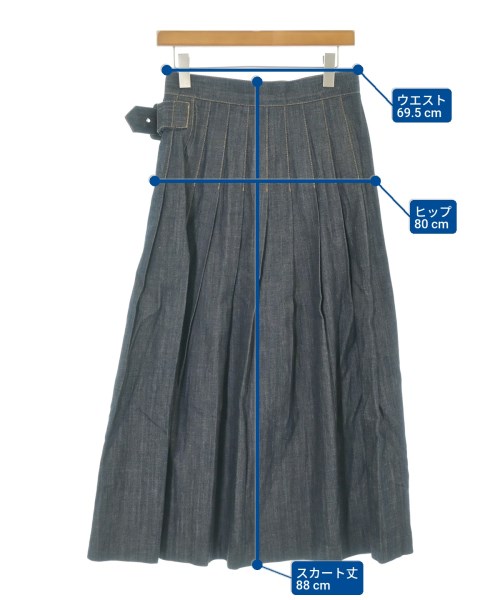 MACKINTOSH（マッキントッシュ）ロング・マキシ丈スカート 紺 サイズ:8(L位) レディース/2200638180046