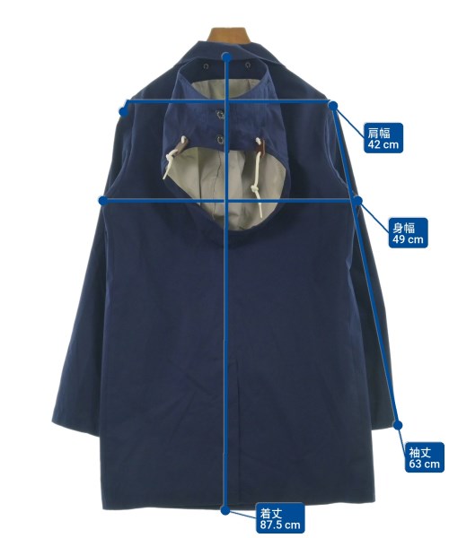 MACKINTOSH（マッキントッシュ）ステンカラーコート 紺 サイズ:38(M位) メンズ/2200648452034