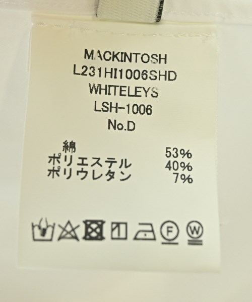 MACKINTOSH（マッキントッシュ）カジュアルシャツ 白 サイズ:8(L位) レディース/2200722875209