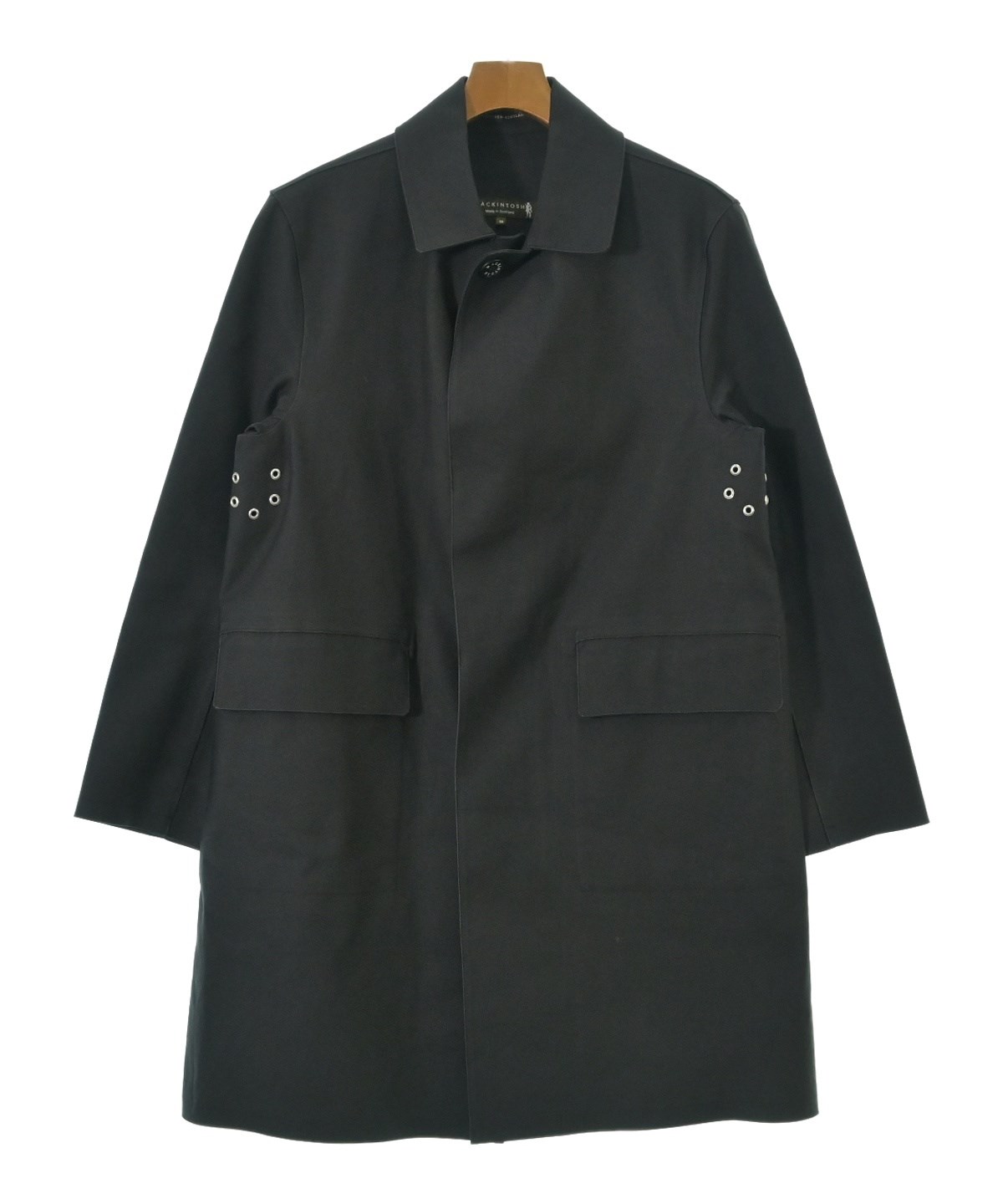 新品未使用　メンズ　MACKINTOSH コート　ブラック３８サイズ　ジャケット MACKINTOSH（マッキントッシュ）ステンカラーコート 黒 サイズ:38(M位