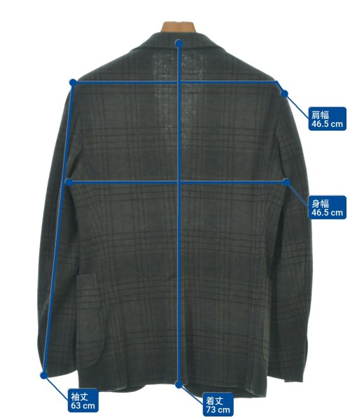 BOGLIOLI（ボリオリ）テーラードジャケット グレー サイズ:S メンズ/2200625505050