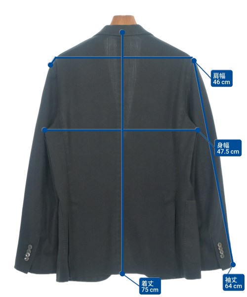 BOGLIOLI（ボリオリ）テーラードジャケット 黒 サイズ:48(L位) メンズ/2200630672112