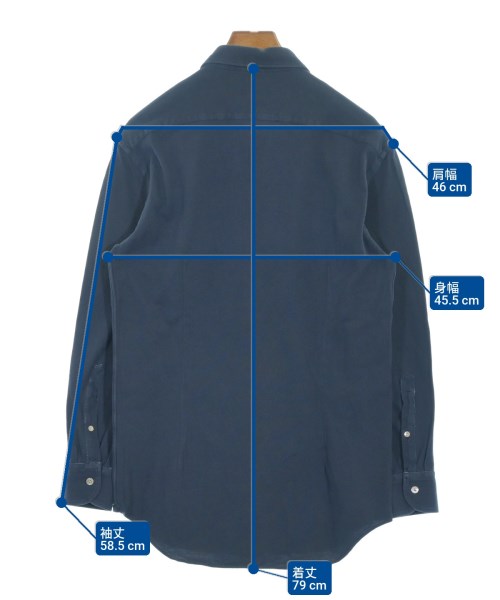 BOGLIOLI（ボリオリ）カジュアルシャツ 紺 サイズ:M メンズ/2200641295126