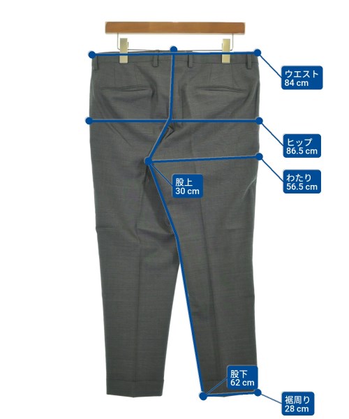 BOGLIOLI（ボリオリ）スラックス グレー サイズ:48(L位) メンズ/2200647313091