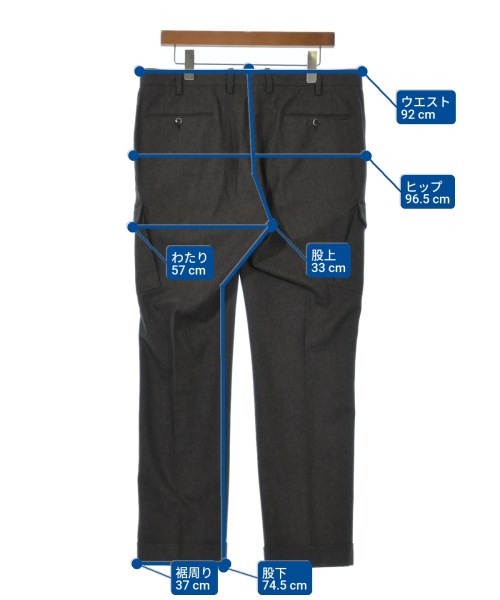 PT01（ピーティーゼロウーノ）カーゴパンツ 茶 サイズ:52(XXL位) メンズ/2200622799018