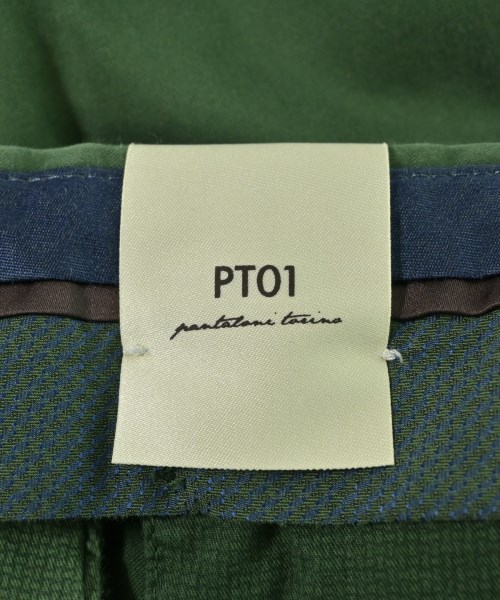 PT01（ピーティーゼロウーノ）スラックス 緑 サイズ:50(XL位) メンズ/2200670680177