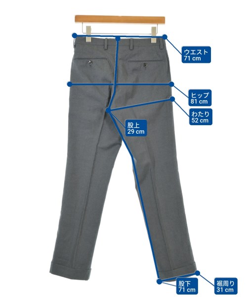 PT01（ピーティーゼロウーノ）スラックス グレー サイズ:42(XS位) メンズ/2200676961058