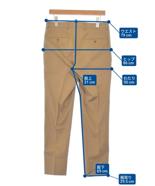 PT01（ピーティーゼロウーノ）スラックス 茶 サイズ:46(M位) メンズ/2200675375306