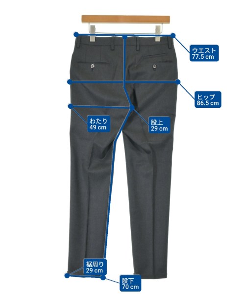 PT01（ピーティーゼロウーノ）スラックス グレー サイズ:46(M位) メンズ/2200648452065