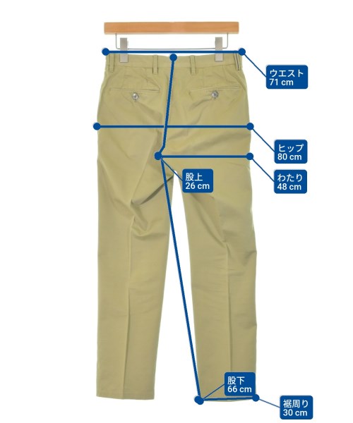 PT01（ピーティーゼロウーノ）チノパン カーキ サイズ:42(XS位) メンズ/2200663728039