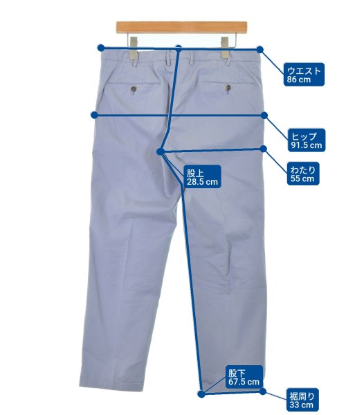 PT01（ピーティーゼロウーノ）チノパン 青 サイズ:50(XL位) メンズ/2200661783092