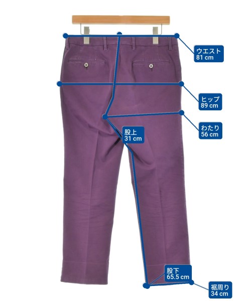 PT01（ピーティーゼロウーノ）スラックス 紫 サイズ:46(M位) メンズ/2200668717021