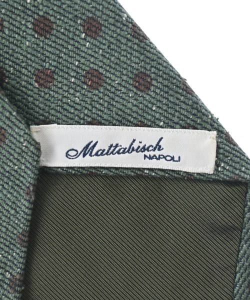 Mattabisch（マタビシ）ネクタイ 緑 サイズ:- メンズ/2200660857176
