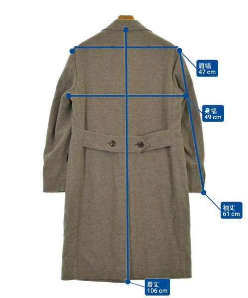 Stile Latino（スティレラティーノ）チェスターコート グレー サイズ:44(S位) メンズ/2200632224012