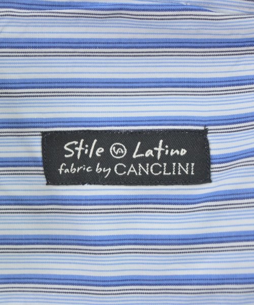 Stile Latino（スティレラティーノ）カジュアルシャツ 青 サイズ:42(XXL位) メンズ/2200663364121