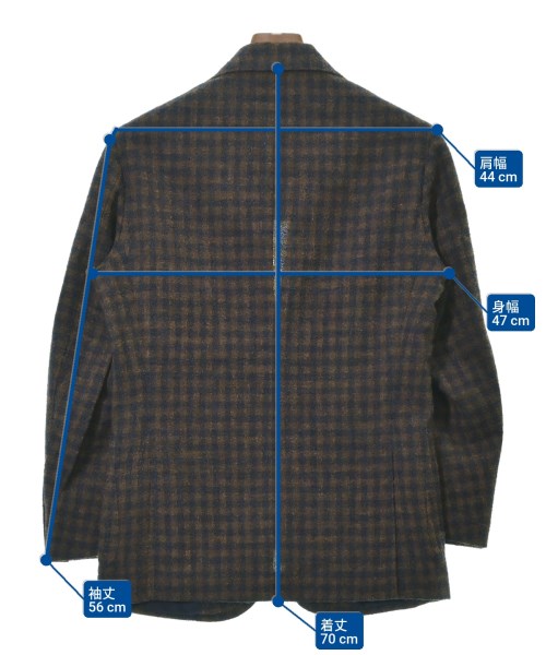 Stile Latino（スティレラティーノ）カジュアルジャケット 茶 サイズ:44(S位) メンズ/2200648503026