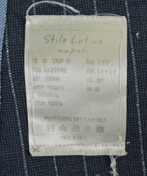 Stile Latino（スティレラティーノ）ビジネス 紺 サイズ:50/50(XL位) メンズ/2200724051038
