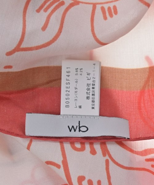 wb（ダブルビー）ストール オレンジ サイズ:- レディース/2200627139185