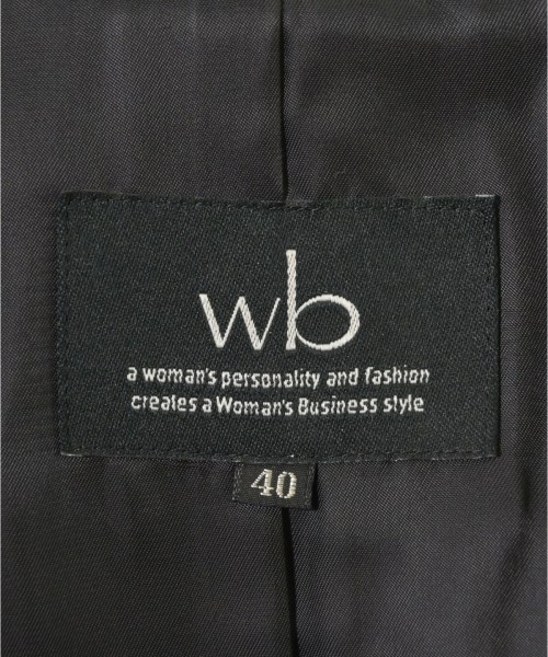 wb（ダブルビー）チェスターコート 黒 サイズ:40(M位) レディース/2200632581030