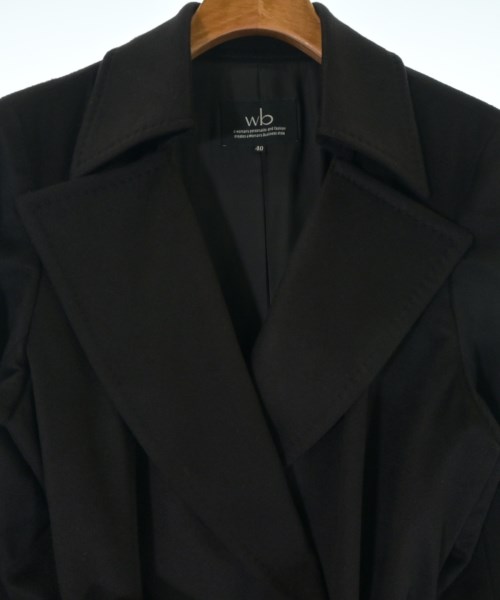 wb（ダブルビー）チェスターコート 黒 サイズ:40(M位) レディース/2200632581030