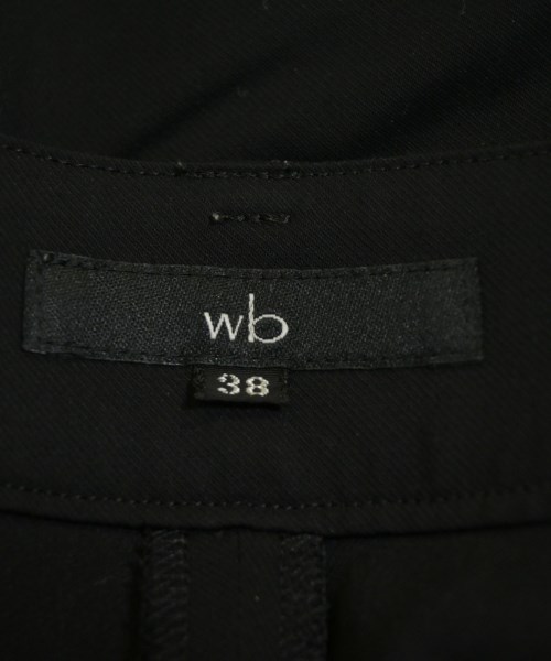 wb（ダブルビー）クロップドパンツ 黒 サイズ:38(S位) レディース/2200698765528