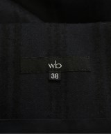 wb（ダブルビー）ひざ丈スカート 紺 サイズ:38(S位) レディース/2200702663062