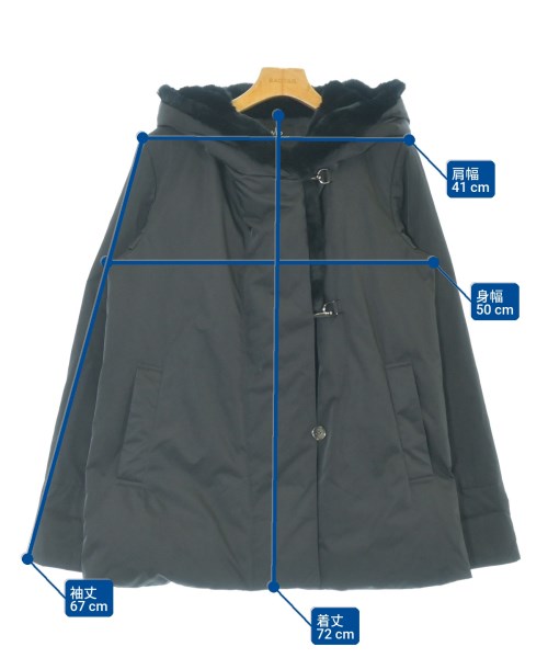 wb（ダブルビー）ダウンジャケット/ダウンベスト 黒 サイズ:38(S位) レディース/2200664873042