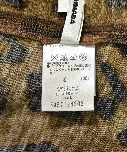 JUNKO SHIMADA（ジュンコシマダ）ニット・セーター 茶 サイズ:38(S位) レディース/2200694774470