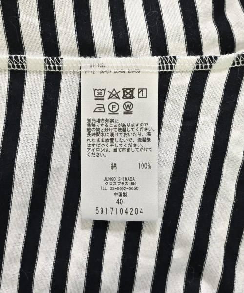 JUNKO SHIMADA（ジュンコシマダ）Tシャツ・カットソー 黒 サイズ:40(M位) レディース/2200694774814