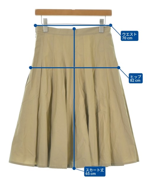 L'EQUIPE YOSHIE INABA（レキップヨシエイナバ）ひざ丈スカート ベージュ サイズ:38(M位) レディース/2200635744012