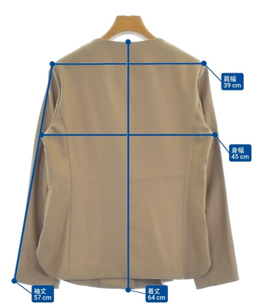 L'EQUIPE YOSHIE INABA（レキップヨシエイナバ）カジュアルシャツ ベージュ サイズ:38(S位) レディース/2200637435055