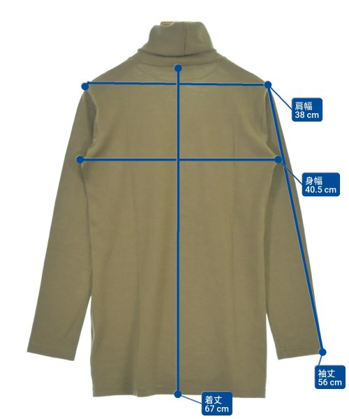 L'EQUIPE YOSHIE INABA（レキップヨシエイナバ）ニット・セーター カーキ サイズ:38(S位) レディース/2200627104053