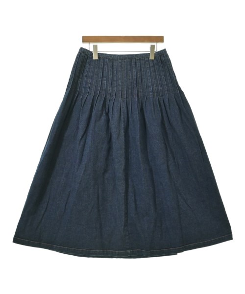 L'EQUIPE YOSHIE INABA(レキップヨシエイナバ)ロング・マキシ丈スカート 紺 サイズ:11(L位)/2200626707026