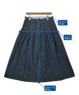 L'EQUIPE YOSHIE INABA（レキップヨシエイナバ）ロング・マキシ丈スカート 紺 サイズ:11(L位) レディース/2200626707026