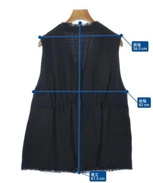 L'EQUIPE YOSHIE INABA（レキップヨシエイナバ）その他 紺 サイズ:38(S位) レディース/2200622791074