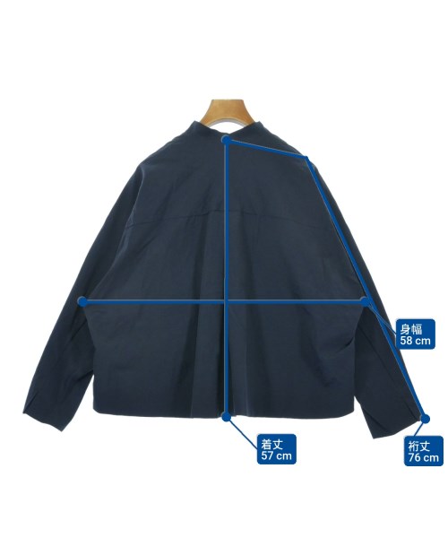 L'EQUIPE YOSHIE INABA（レキップヨシエイナバ）カジュアルジャケット 紺 サイズ:38(S位) レディース/2200622791104