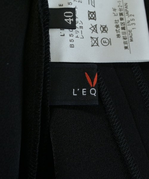 L'EQUIPE YOSHIE INABA（レキップヨシエイナバ）ブラウス 黒 サイズ:40(M位) レディース/2200622791135