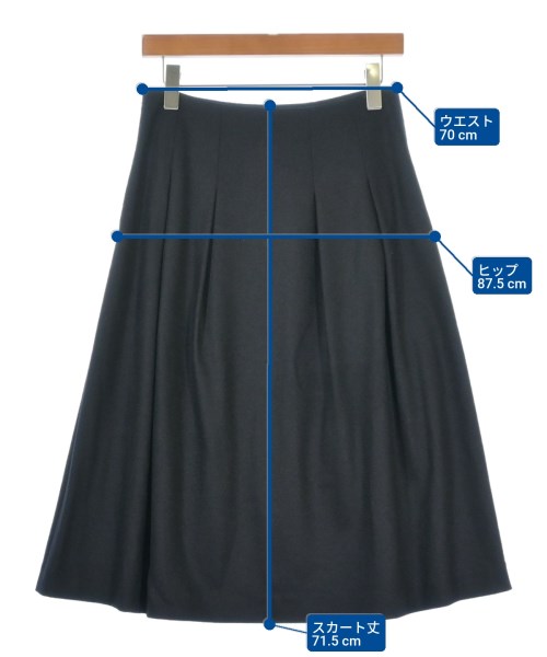 L'EQUIPE YOSHIE INABA（レキップヨシエイナバ）ロング・マキシ丈スカート 黒 サイズ:38(S位) レディース/2200621522013