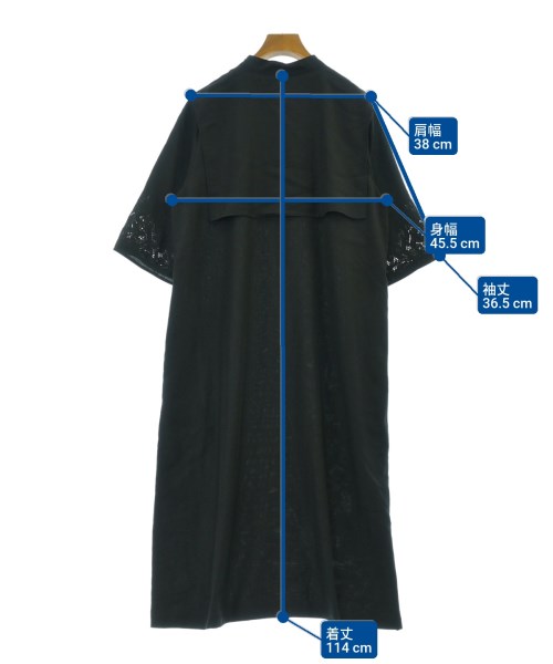 L'EQUIPE YOSHIE INABA（レキップヨシエイナバ）ワンピース 黒 サイズ:38(M位) レディース/2200626574048