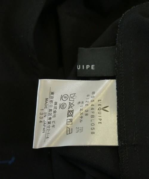 L'EQUIPE YOSHIE INABA（レキップヨシエイナバ）カジュアルシャツ 黒 サイズ:38(M位) レディース/2200626574079